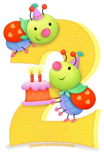 Carte anniversaire 2 ans gratuite imprimer preview